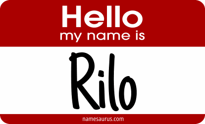 Hello my name is Rilo png download