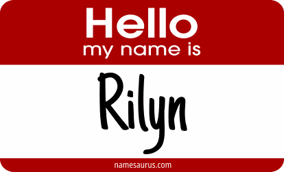 Hello my name is Rilyn png download