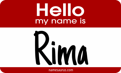 Hello my name is Rima png download