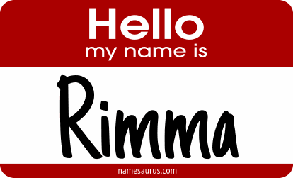 Hello my name is Rimma png download