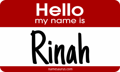 Hello my name is Rinah png download