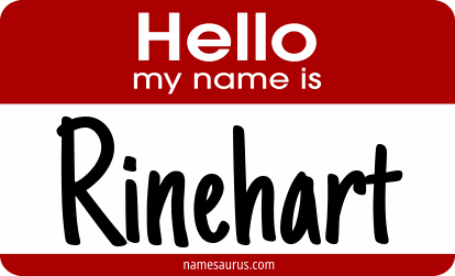 Hello my name is Rinehart png download