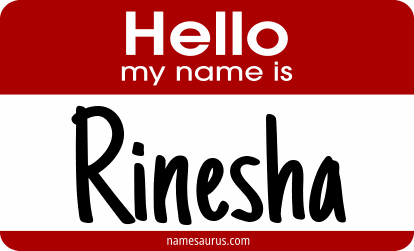 Hello my name is Rinesha png download