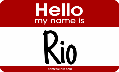 Hello my name is Rio png download