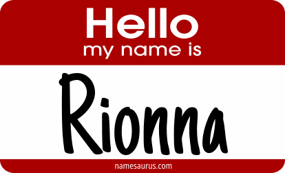 Hello my name is Rionna png download