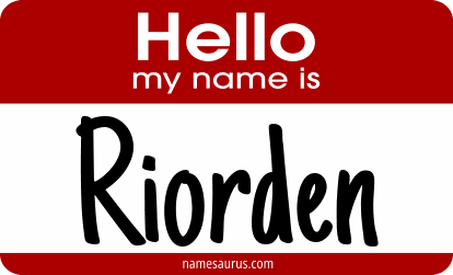 Hello my name is Riorden png download
