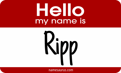 Hello my name is Ripp png download