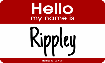 Hello my name is Rippley png download