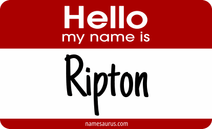 Hello my name is Ripton png download