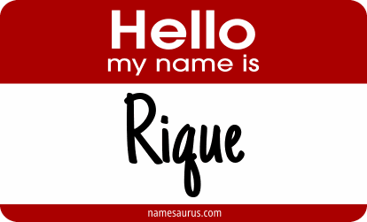 Hello my name is Rique png download