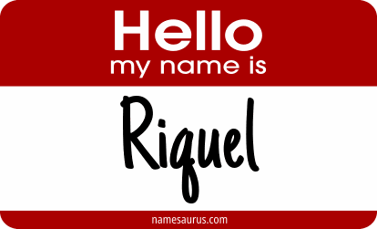 Hello my name is Riquel png download