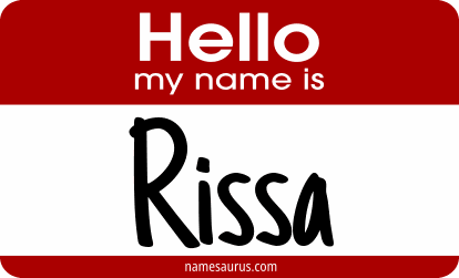 Hello my name is Rissa png download
