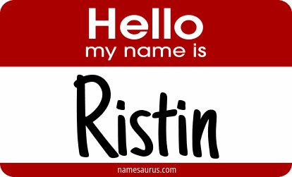 Hello my name is Ristin png download