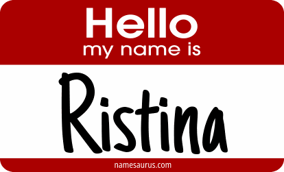 Hello my name is Ristina png download