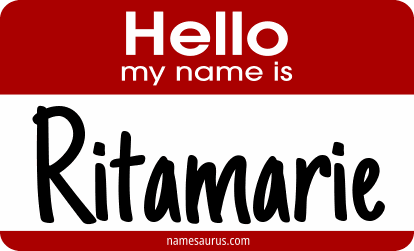 Hello my name is Ritamarie png download