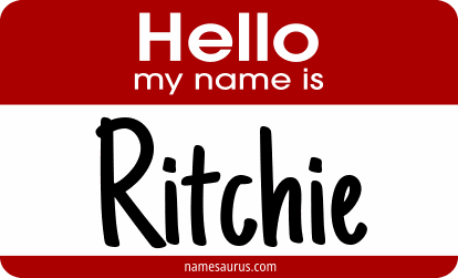 Hello my name is Ritchie png download