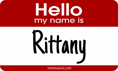 Hello my name is Rittany png download