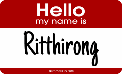 Hello my name is Ritthirong png download