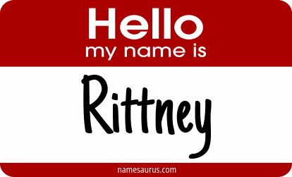 Hello my name is Rittney png download