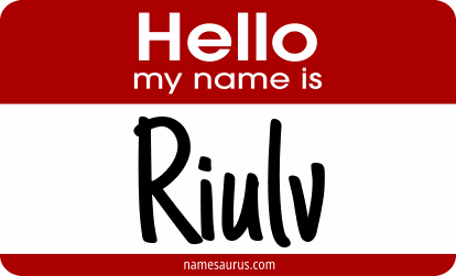 Hello my name is Riulv png download