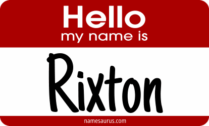 Hello my name is Rixton png download