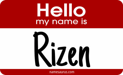 Hello my name is Rizen png download