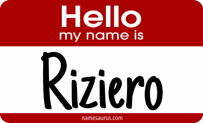 Hello my name is Riziero png download