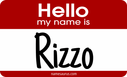 Hello my name is Rizzo png download