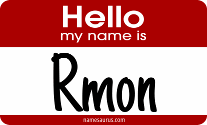 Hello my name is Rmon png download