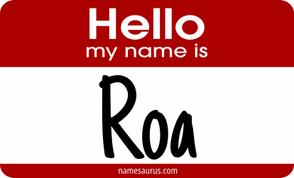 Hello my name is Roa png download