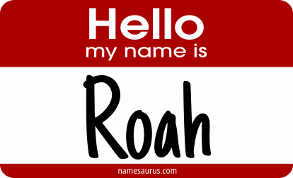Hello my name is Roah png download