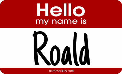 Hello my name is Roald png download