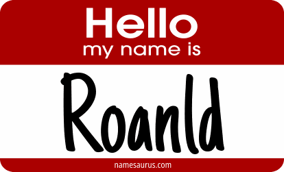 Hello my name is Roanld png download
