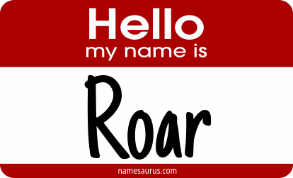 Hello my name is Roar png download
