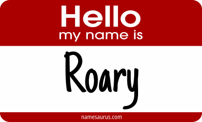 Hello my name is Roary png download