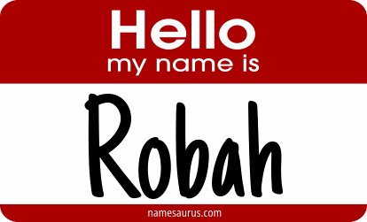 Hello my name is Robah png download
