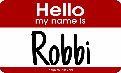 Hello my name is Robbi png download