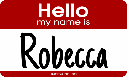 Hello my name is Robecca png download