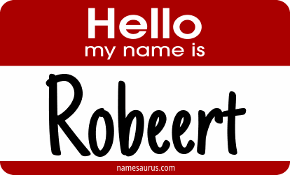 Hello my name is Robeert png download