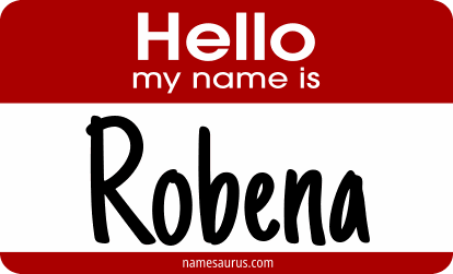 Hello my name is Robena png download