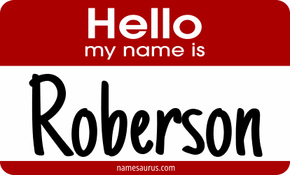 Hello my name is Roberson png download