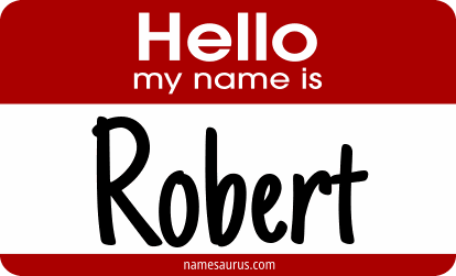 Hello my name is Robert png download