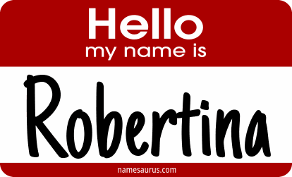 Hello my name is Robertina png download