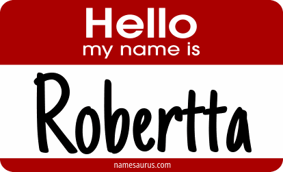 Hello my name is Robertta png download