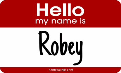 Hello my name is Robey png download