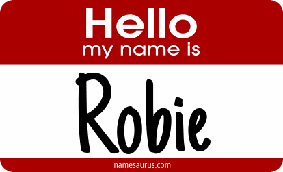 Hello my name is Robie png download