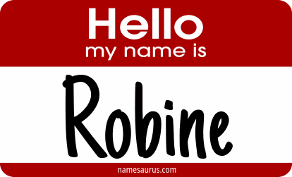 Hello my name is Robine png download