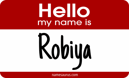 Hello my name is Robiya png download