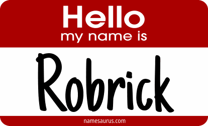 Hello my name is Robrick png download