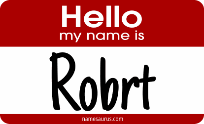 Hello my name is Robrt png download